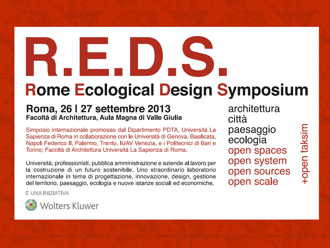 Lecture: Winy Maas in Rome 'Open Systems'