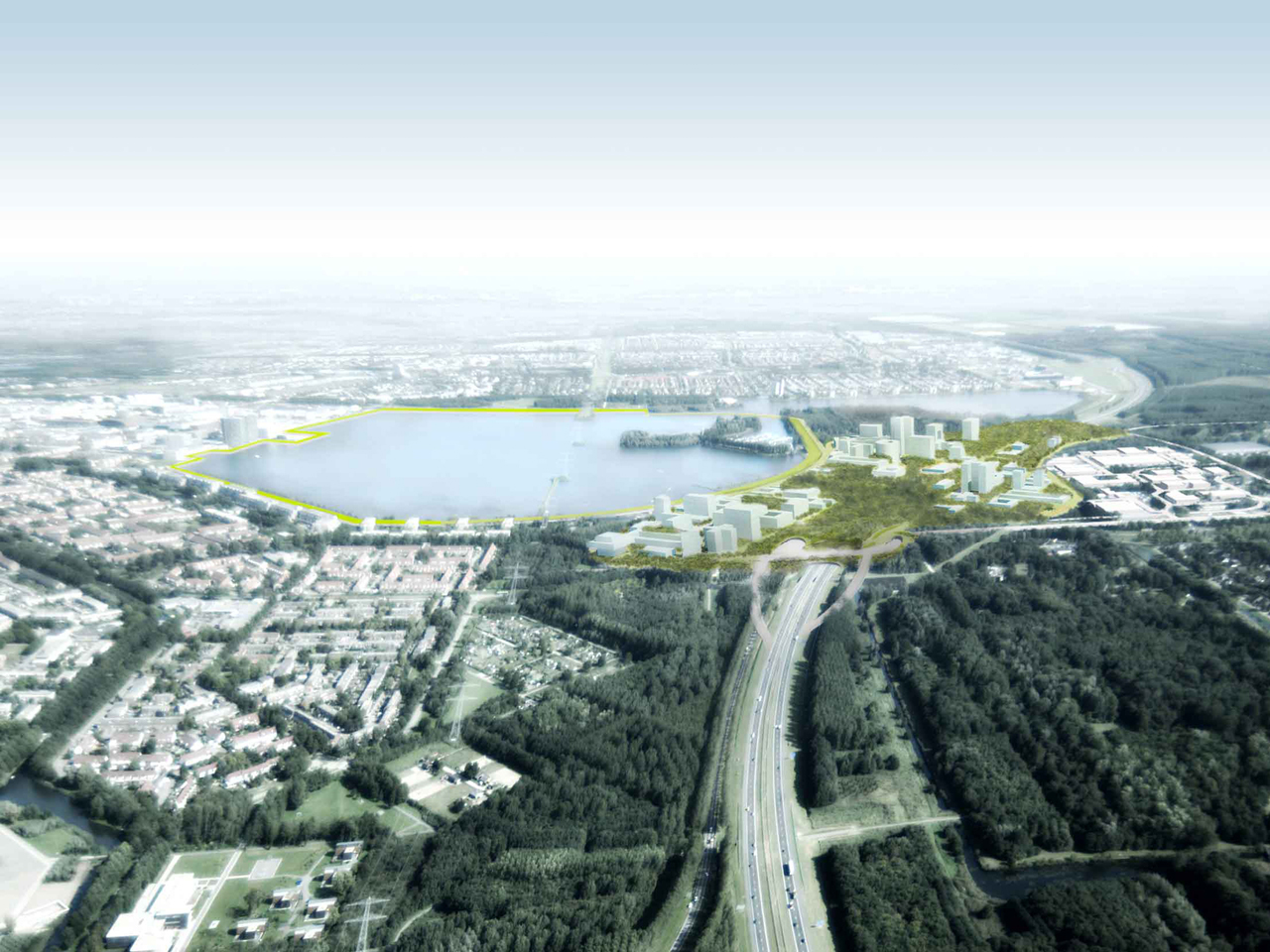 Almere Logo Almere Modern New City Town Netherlands Flevoland Red