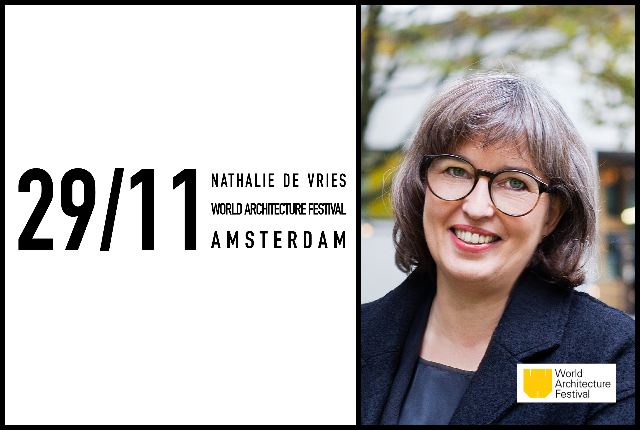 Nathalie de Vries speaking at World Architecture Festival Amsterdam