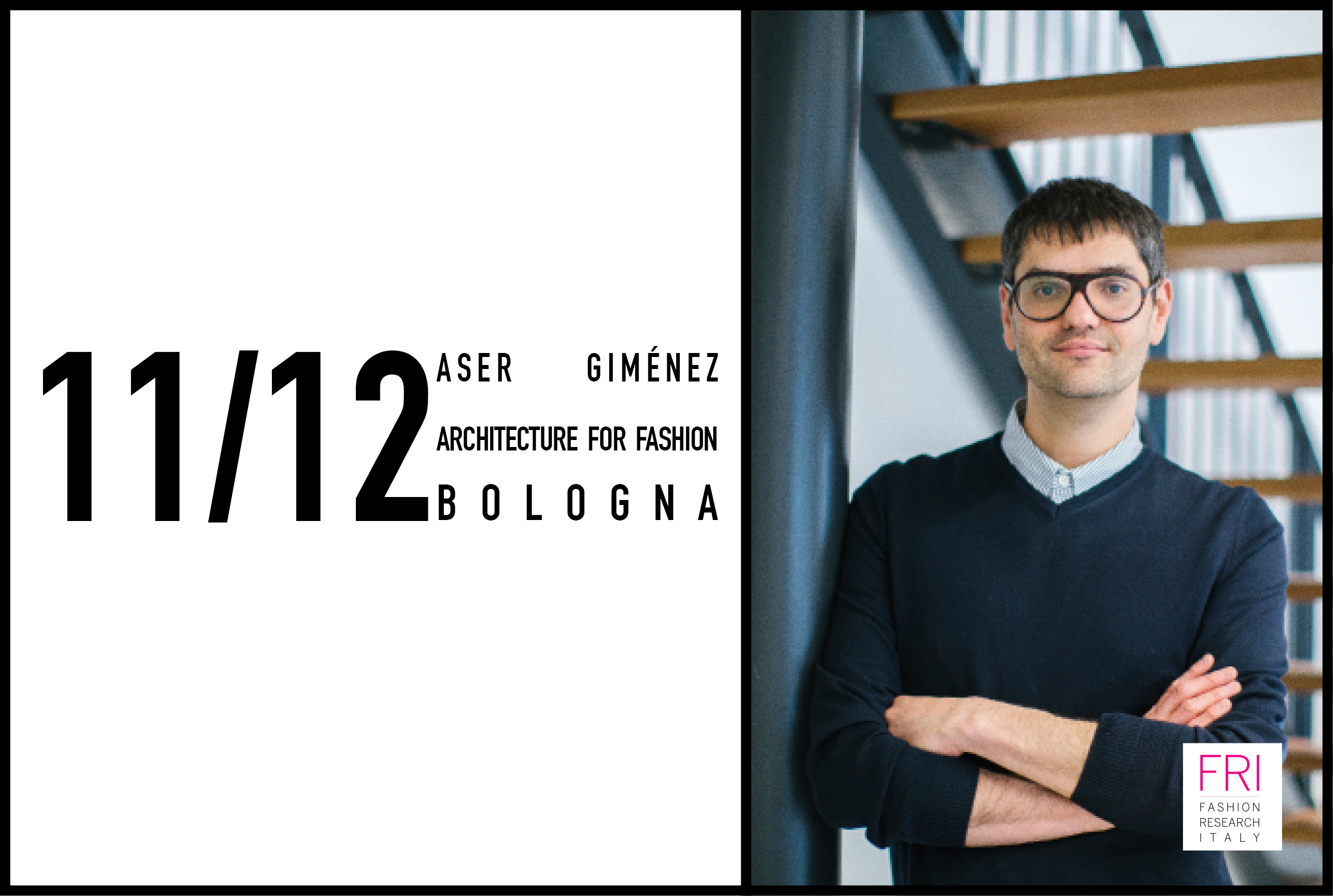 Aser Giménez lecturing at Architecture for Fashion