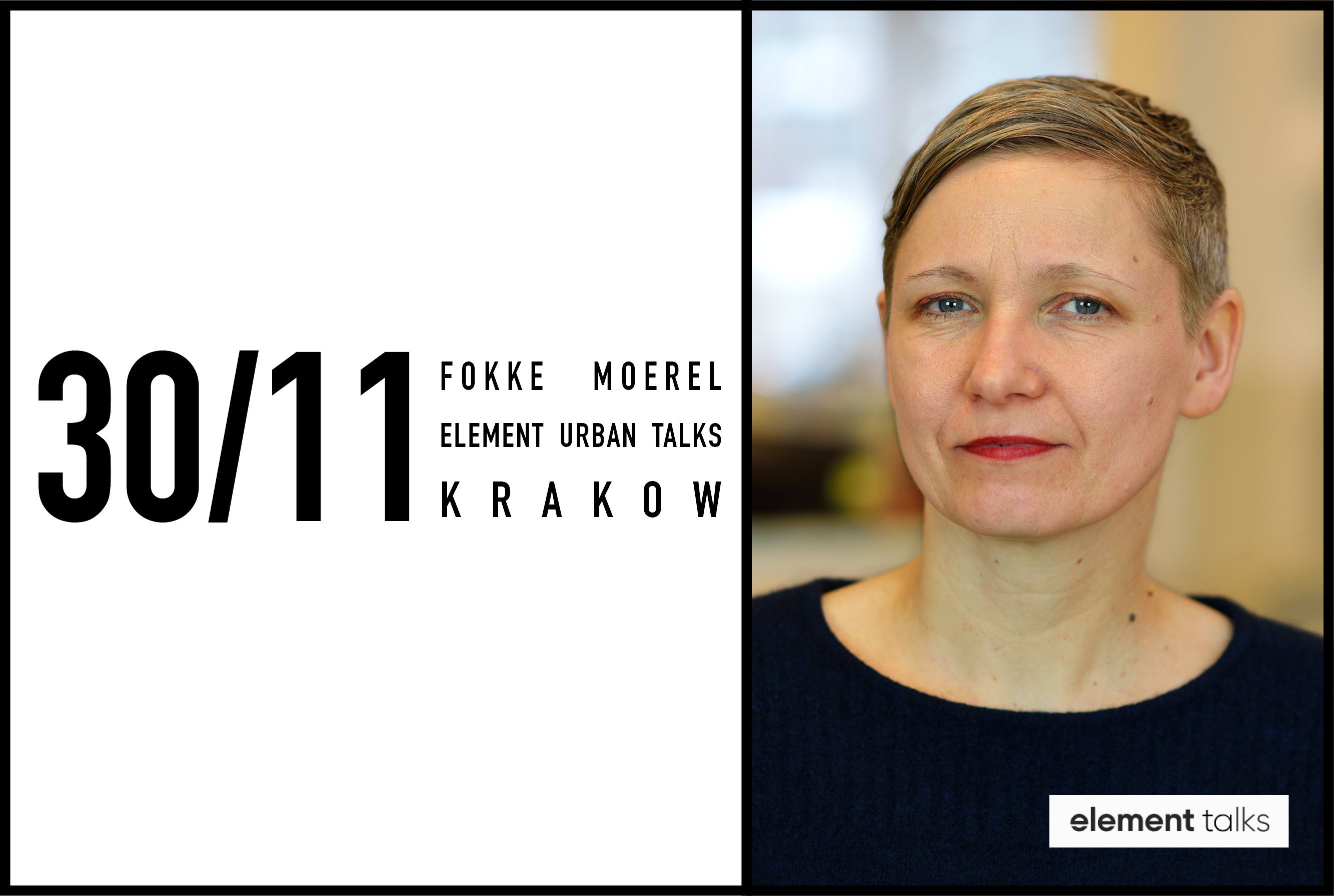 Fokke Moerel lecturing at Element Urban Talks
