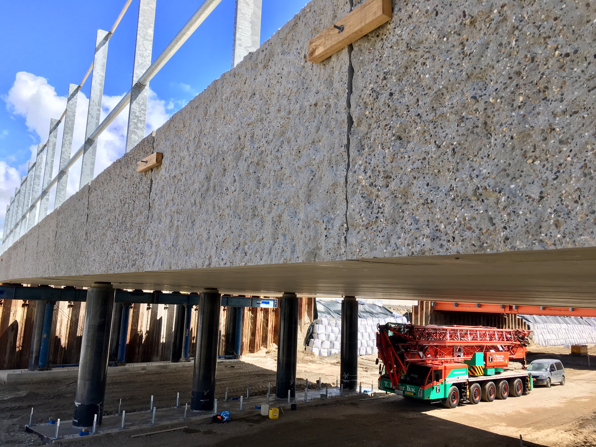 Almere Floriade 2022 Viaducts under construction