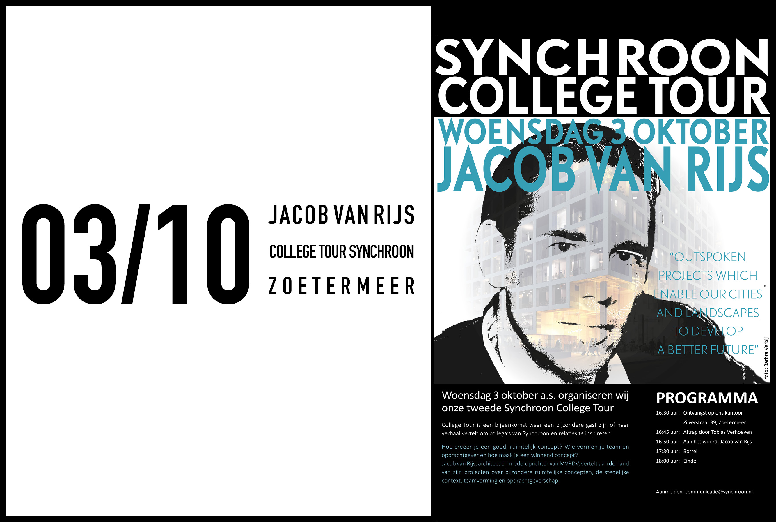 Jacob van Rijs participates in Synchroon College Tour