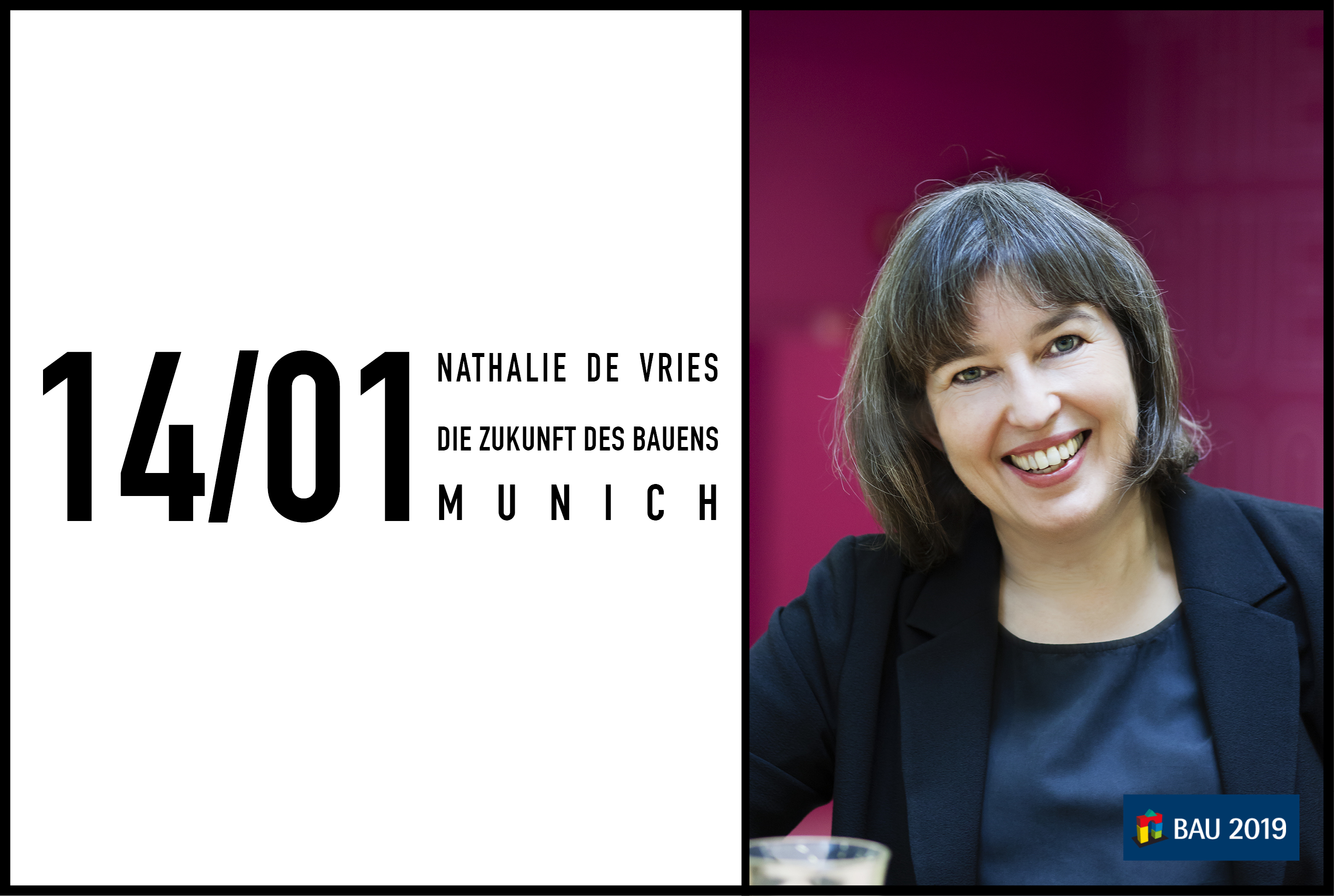 Nathalie de Vries speaking at Die Zukunft des Bauens 2019
