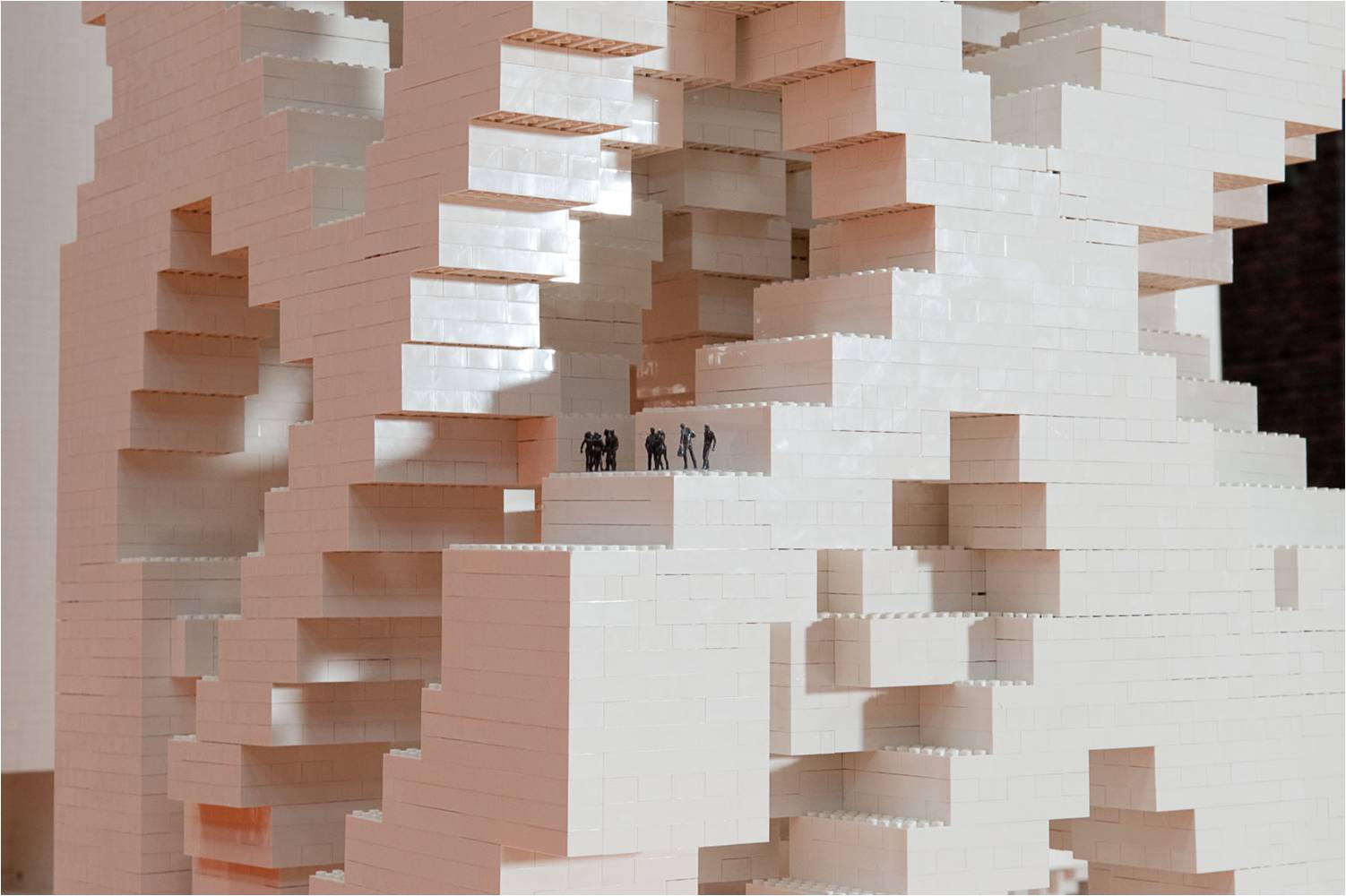 The Why Factory PoroCity towers included in the exhibition Coder le monde (Coding the world) at Centre Pompidou, Paris