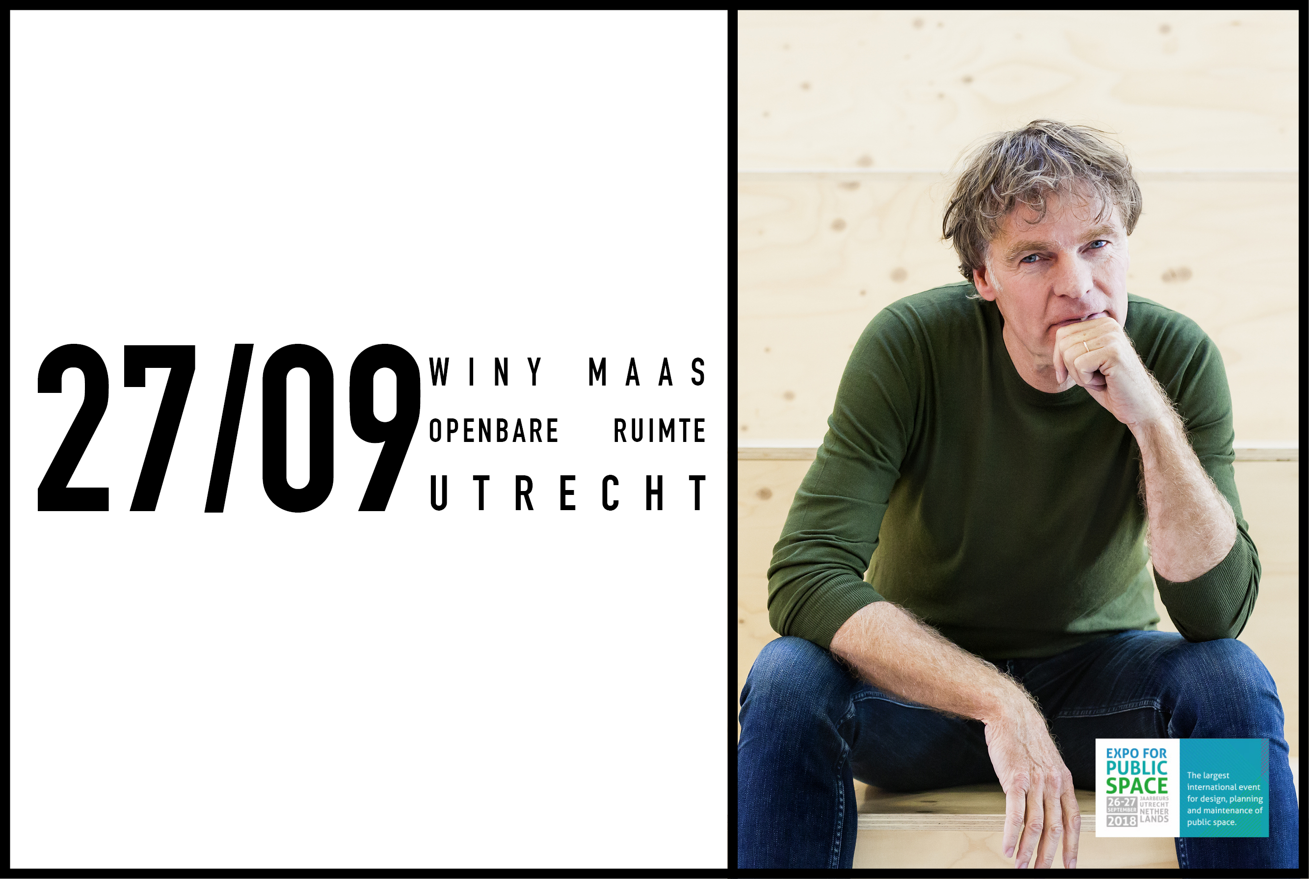 Winy Maas speaking at Dag van de Openbare Ruimte