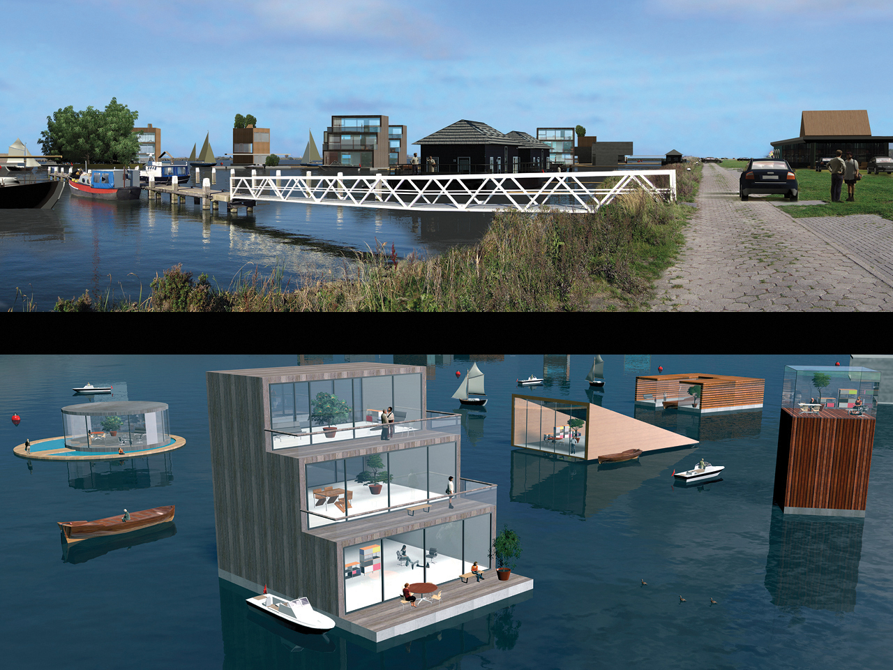 Dock Plates Floating Homes Amsterdam's Floating Neighbourhood